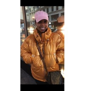 Gold Puffer Coat